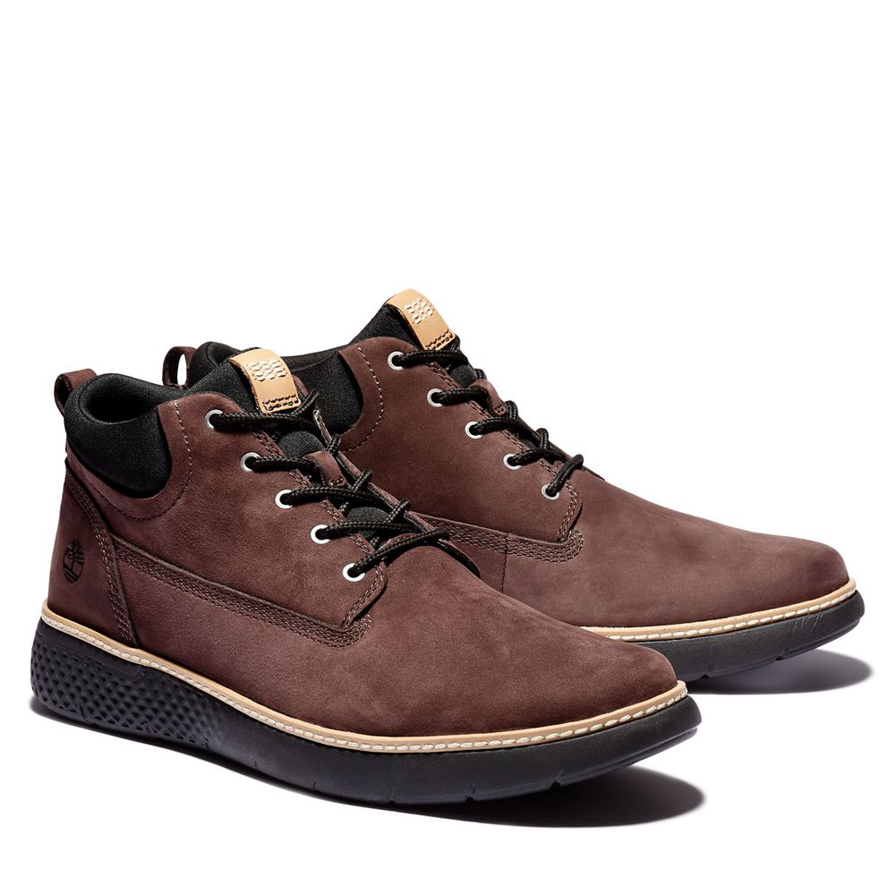 Timberland Chukka Μποτακια Ανδρικα Βαθυ Καφε - Cross Mark Better Δερματινα - Greece 3519260-ZP